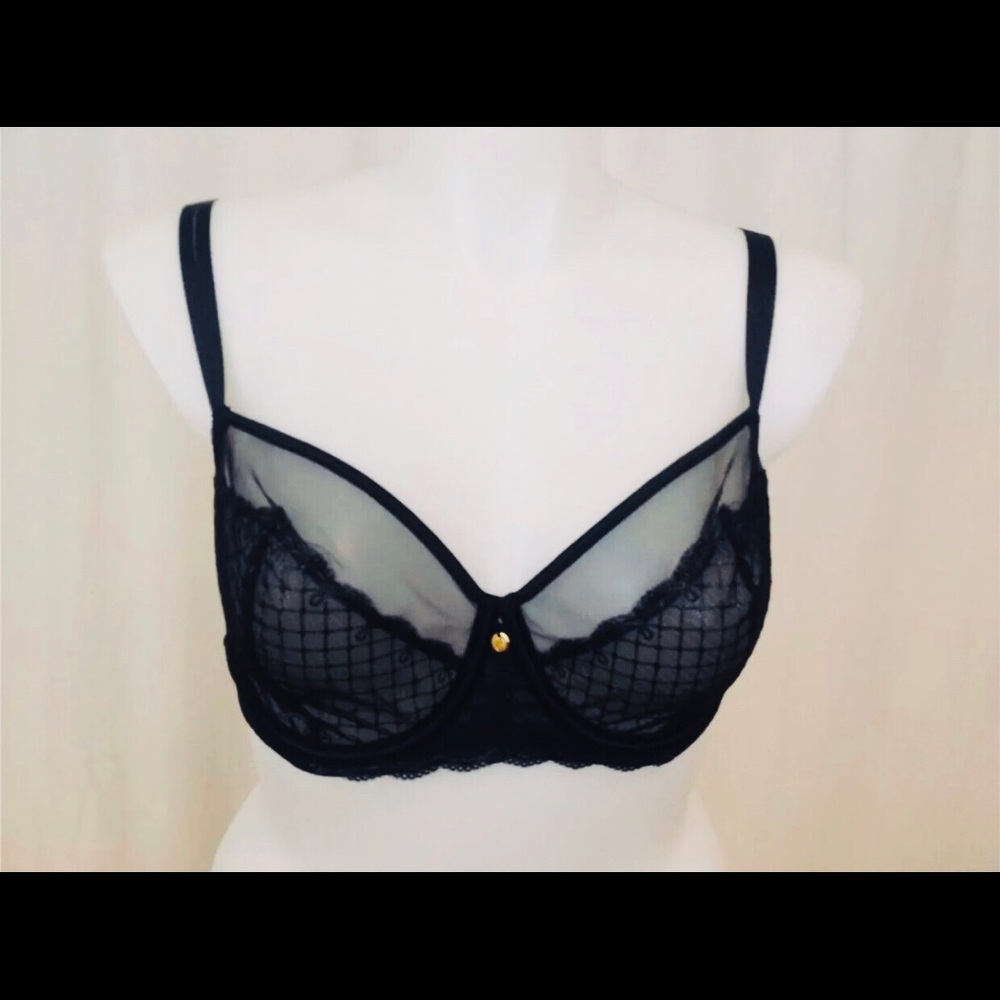 Lane Bryant Cacique Unlined Lace Full Cover BRA BK - Picture 4 of 4